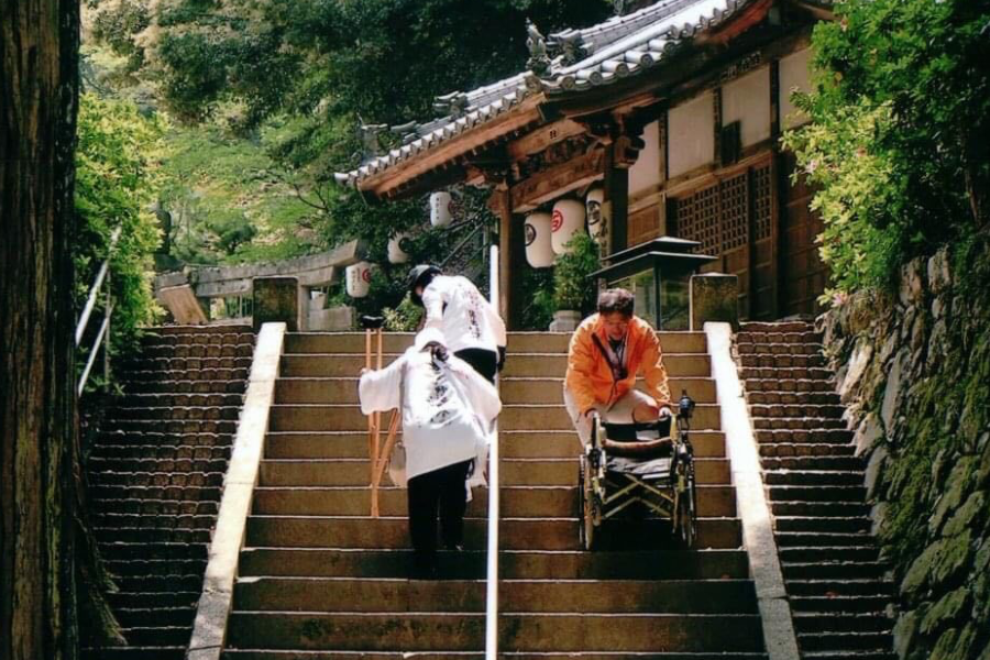 バリアフリー旅行写真